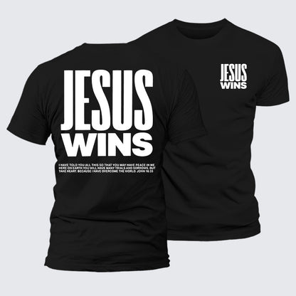 Luxe Mercerized Cotton Tee - Jesus Wins