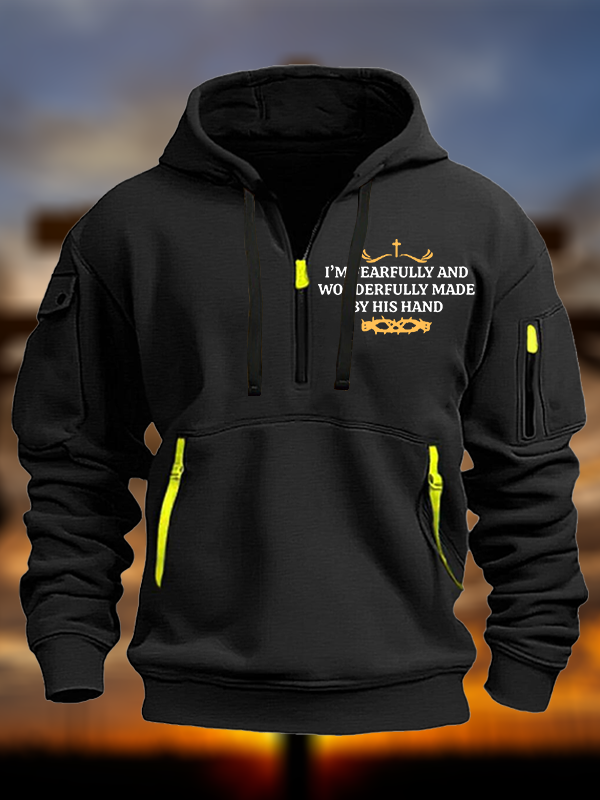 I’m Fearfully And Wonderfully Made By His Hand Jesus God Christian Zipper Hoodies