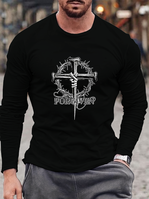 Cross Forgiven Long Sleeve T-Shirt