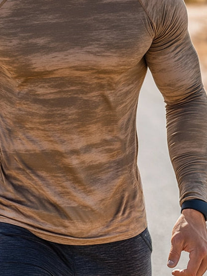 Men's Outdoor Sun Protection Breathable Cool Hooded Sun Protection Long Sleeve Top