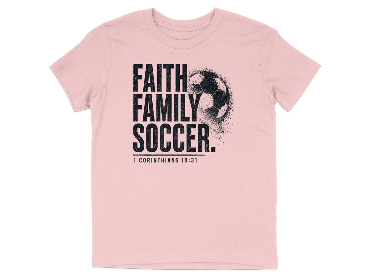 Faith Family Soccer Youth T-Shirt