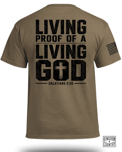 Living Proof Of A Living God Galatians 2:20 T-Shirt