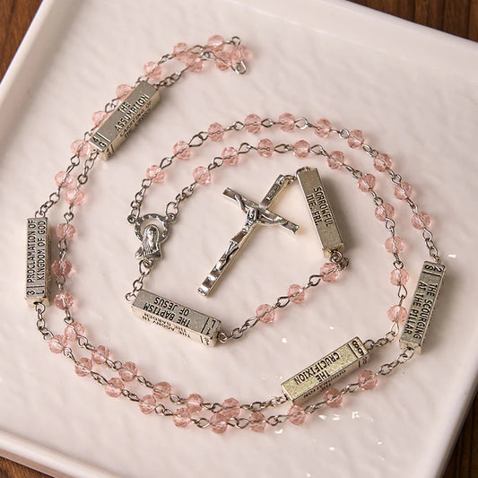 The Mysteries Rosary Engraved Mystery Bar