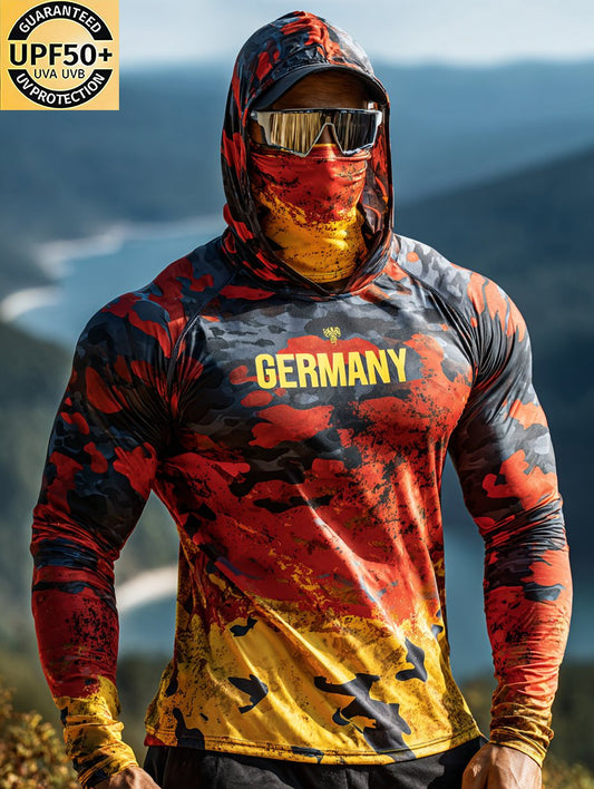 Men's Germany Hooded Sun Shield Shirt