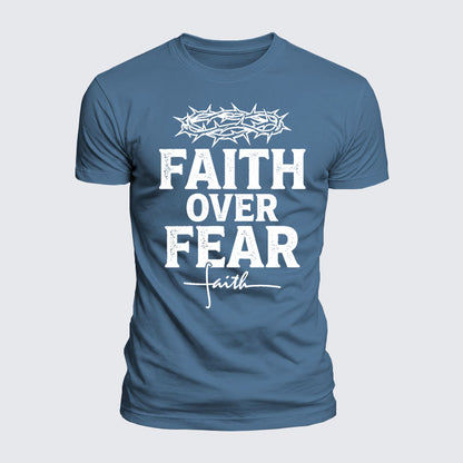 Luxe Mercerized Cotton Tee - Faith Over Fear