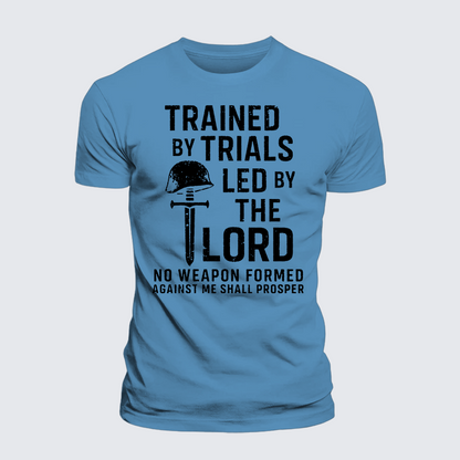 Luxe Mercerized Cotton Tee - Trained By Trials Led By The Lord