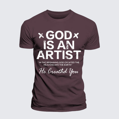 Luxe Mercerized Cotton Tee - God Is An Artist