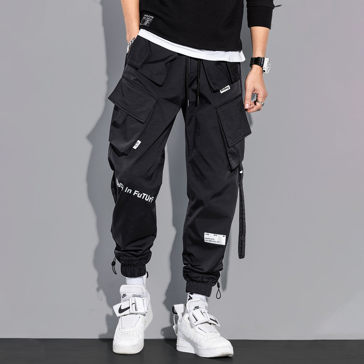 Techwear Thickened Casual Cargo Pants