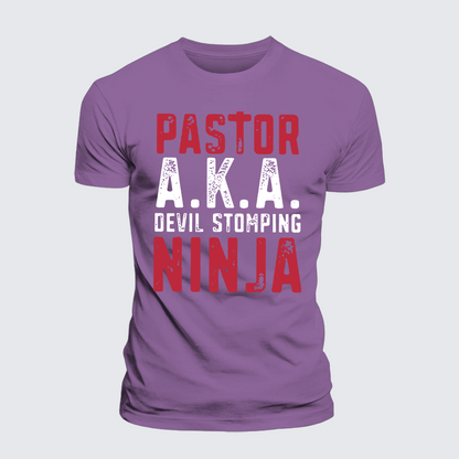 Luxe Mercerized Cotton Tee - Pastor Aka Devil Stomping Ninja