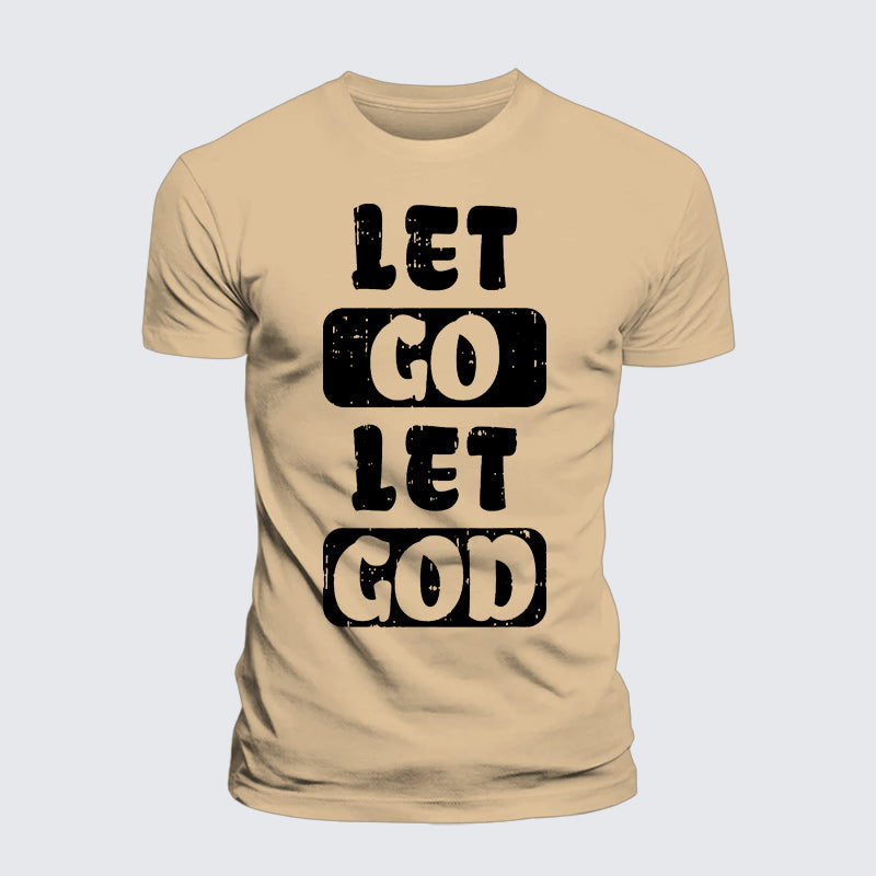 Luxe Mercerized Cotton Tee - Let Go Let God