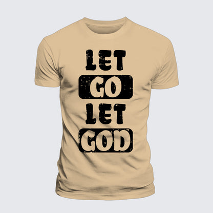 Luxe Mercerized Cotton Tee - Let Go Let God