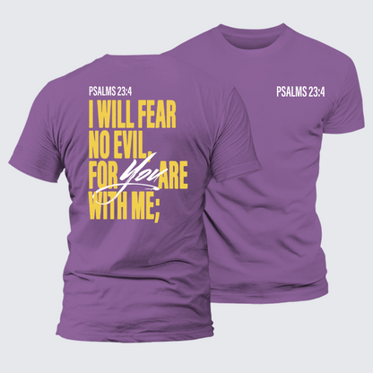 Luxe Mercerized Cotton Tee - Fear No Evil