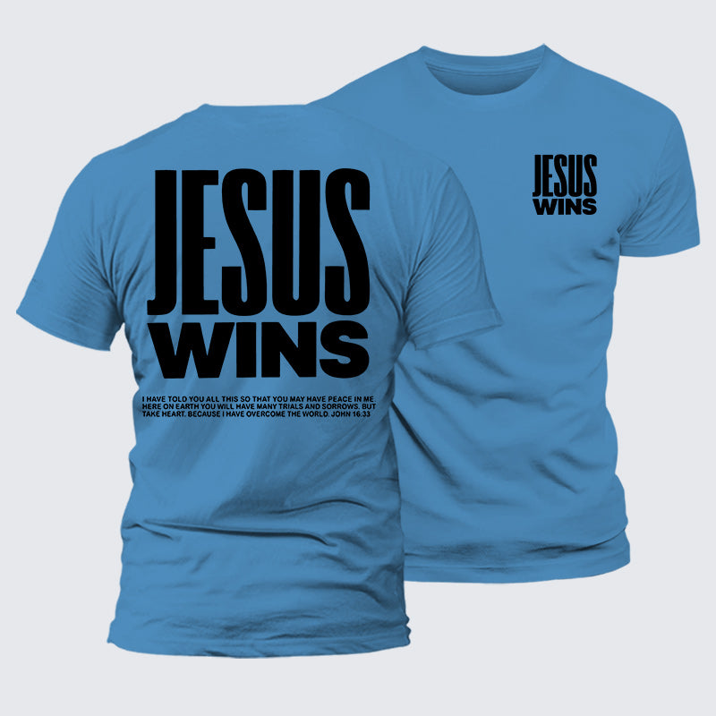 Luxe Mercerized Cotton Tee - Jesus Wins