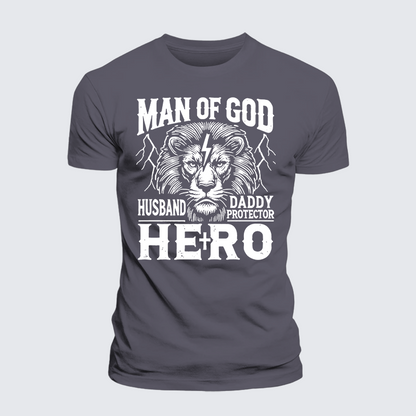Luxe Mercerized Cotton Tee - Man Of God Husband Daddy Hero