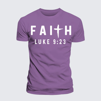 Luxe Mercerized Cotton Tee - Luke 9:23