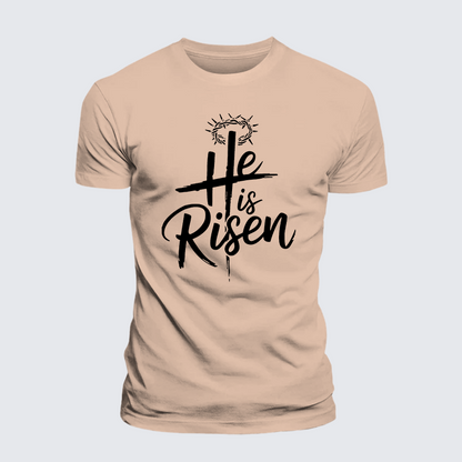 Luxe Mercerized Cotton Tee - He Is Risen