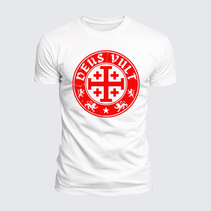 Luxe Mercerized Cotton Tee - Deus Vult