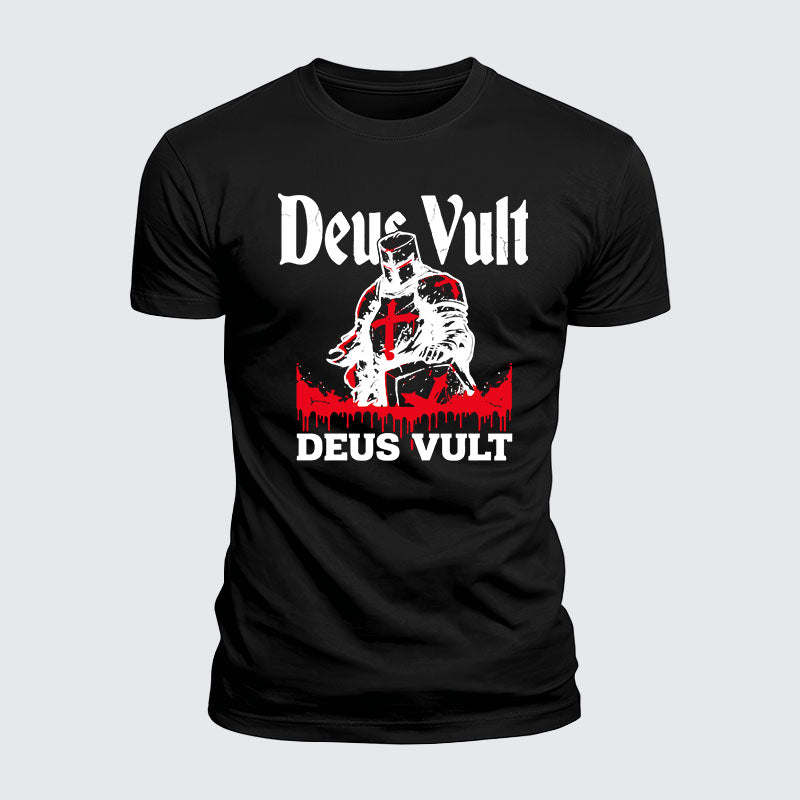 Luxe Mercerized Cotton Tee - Deus Vult