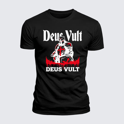 Luxe Mercerized Cotton Tee - Deus Vult
