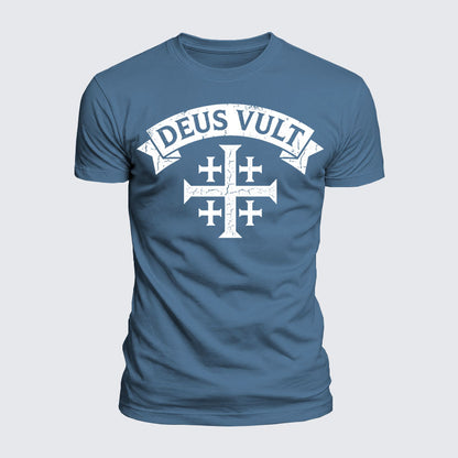 Luxe Mercerized Cotton Tee - Deus Vult