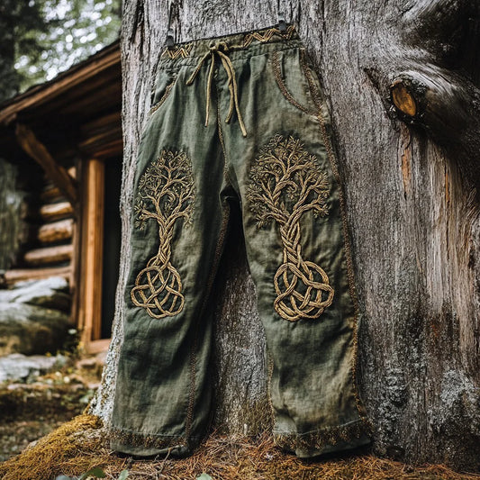 Men's Viking Totem Nordic Tree Of Life Runes Knot Pants
