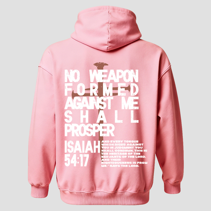 No Weapon Formed Against Me Shall Prosper Printed Men's Hoodie