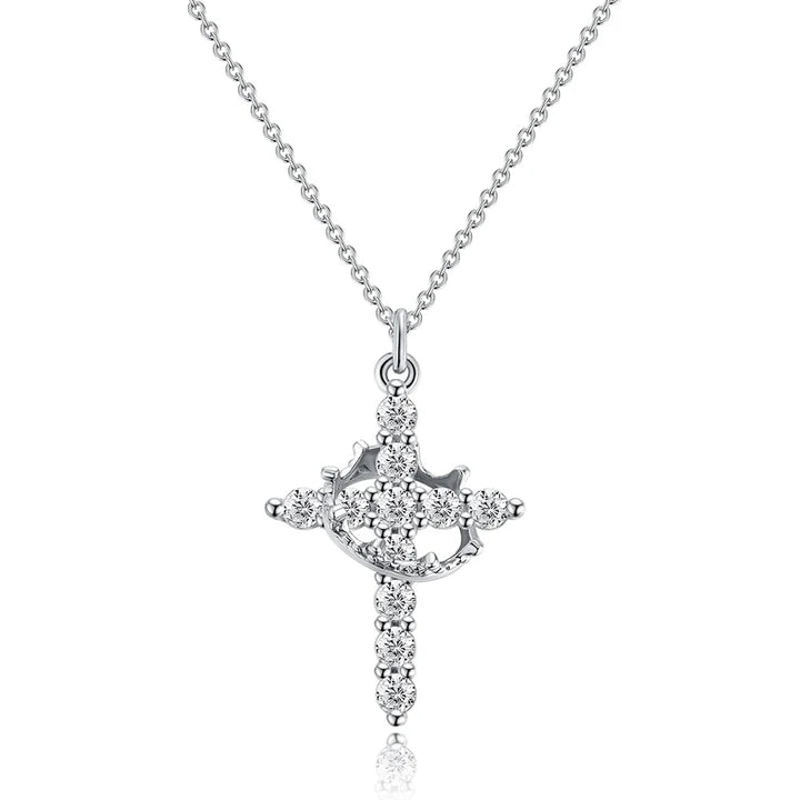 Crowned Cross Necklace