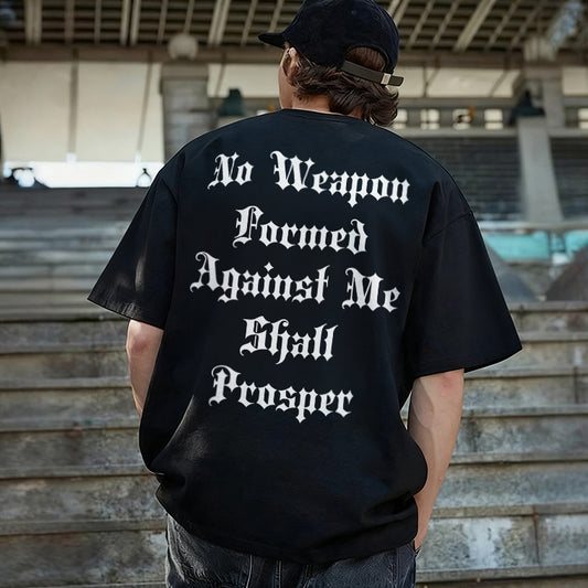 No Weapon Formed Against Me Shall Prosper Printed Men's T-shirt