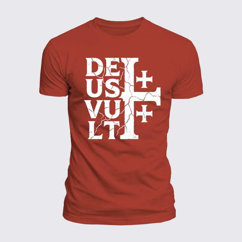 Luxe Mercerized Cotton Tee - Deus Vult