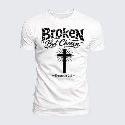 Luxe Mercerized Cotton Tee - Broken But Chosen