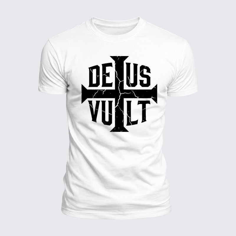Luxe Mercerized Cotton Tee - Deus Vult