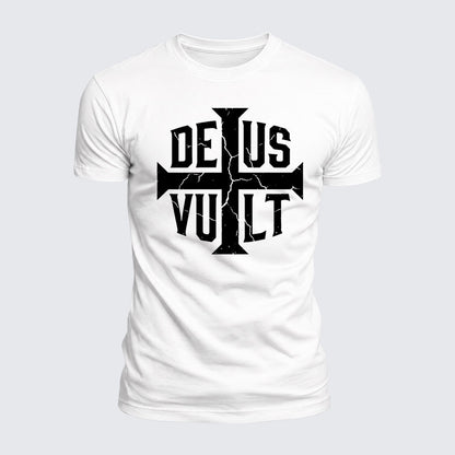 Luxe Mercerized Cotton Tee - Deus Vult