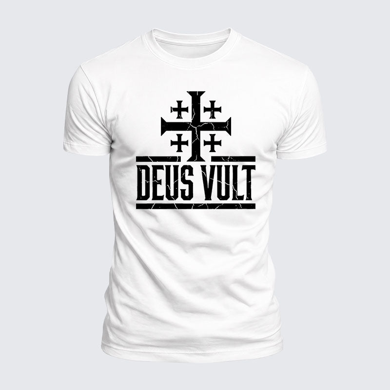 Luxe Mercerized Cotton Tee - Deus Vult