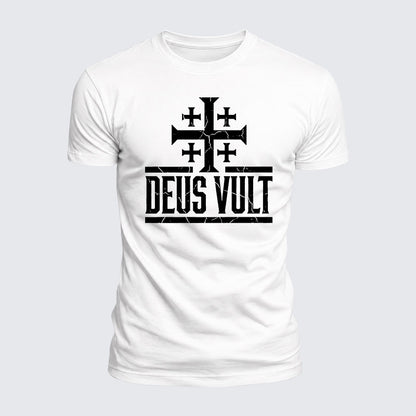 Luxe Mercerized Cotton Tee - Deus Vult