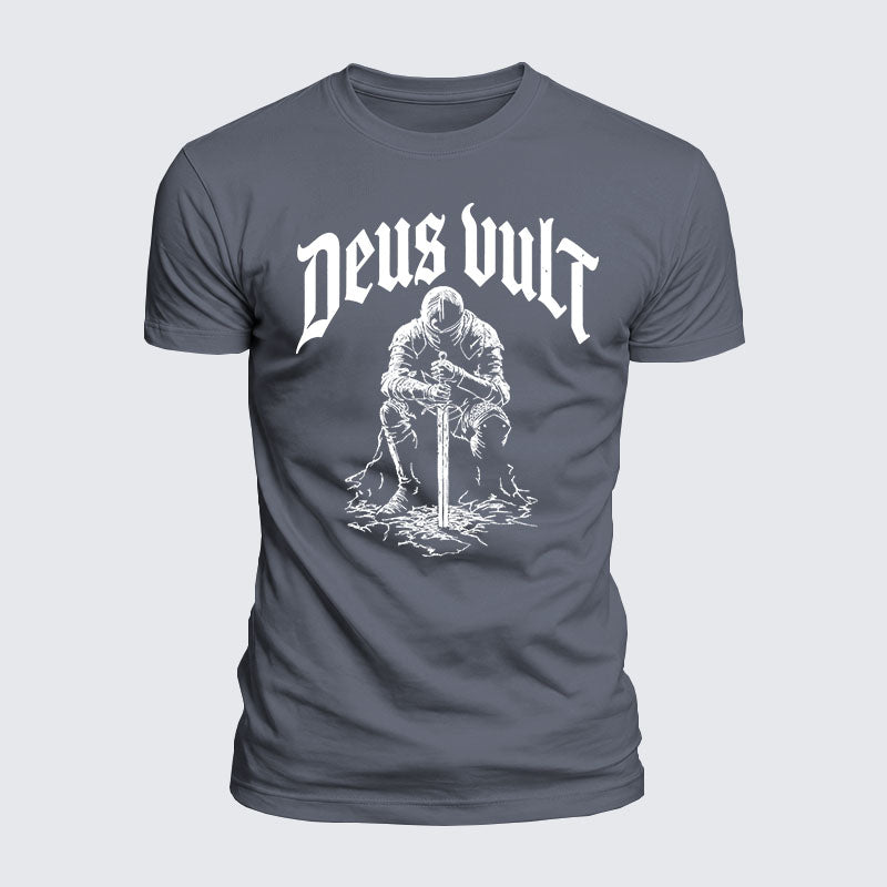 Luxe Mercerized Cotton Tee - Deus Vult