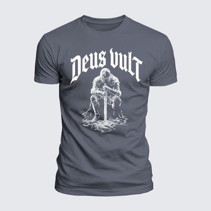 Luxe Mercerized Cotton Tee - Deus Vult