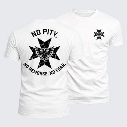 Luxe Mercerized Cotton Tee -  No Pity No Remorse No Fear