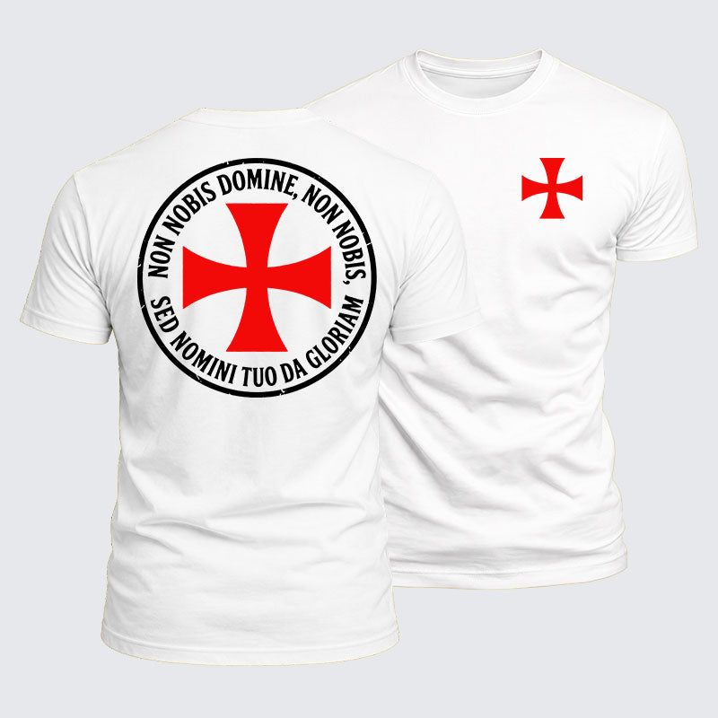 Luxe Mercerized Cotton Tee - Non Nobis Domine, Non Nobis, Sed Nomini Tuo Da Gloriam