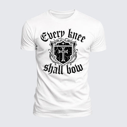Luxe Mercerized Cotton Tee -  Every Knee Will Bow