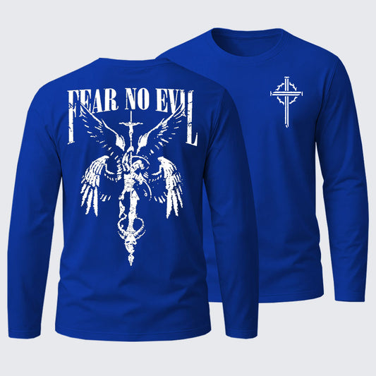 Fear No Evil Cotton Long Sleeve T-Shirt
