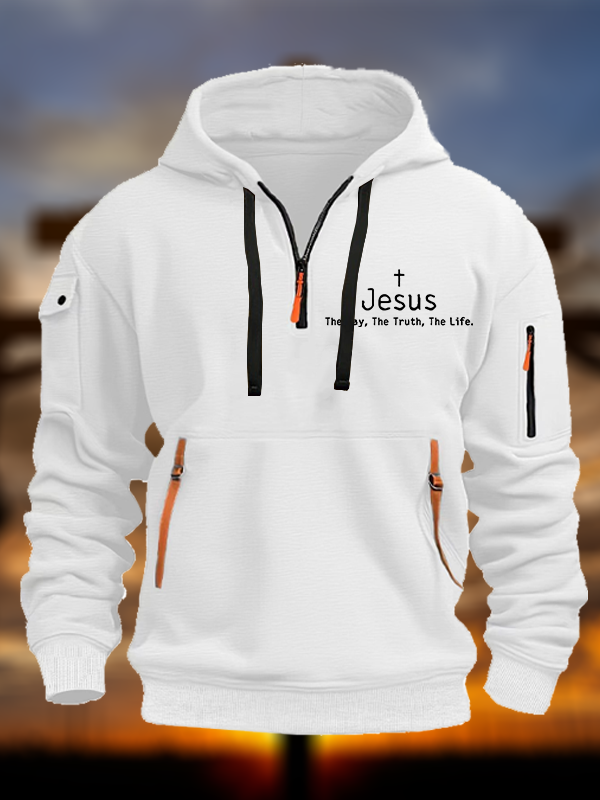 Jesus, The Way The Truth The Life  Jesus God Christian Zipper Hoodies