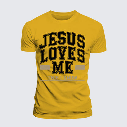 Luxe Mercerized Cotton Tee - Jesus Love Me This I Know