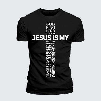 Luxe Mercerized Cotton Tee - Jesus Is My God King Lord And Savior