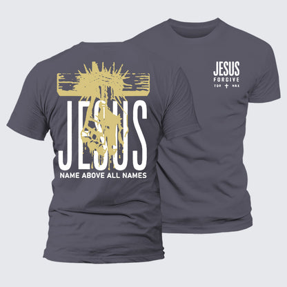 Luxe Mercerized Cotton Tee - Jesus Name Above All Names