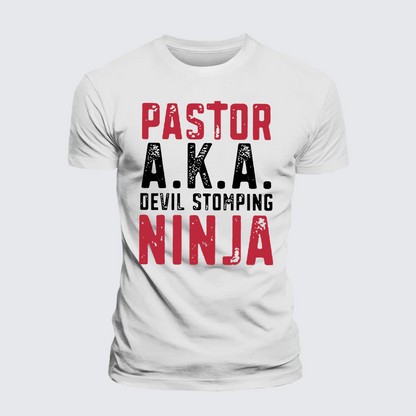 Luxe Mercerized Cotton Tee - Pastor Aka Devil Stomping Ninja