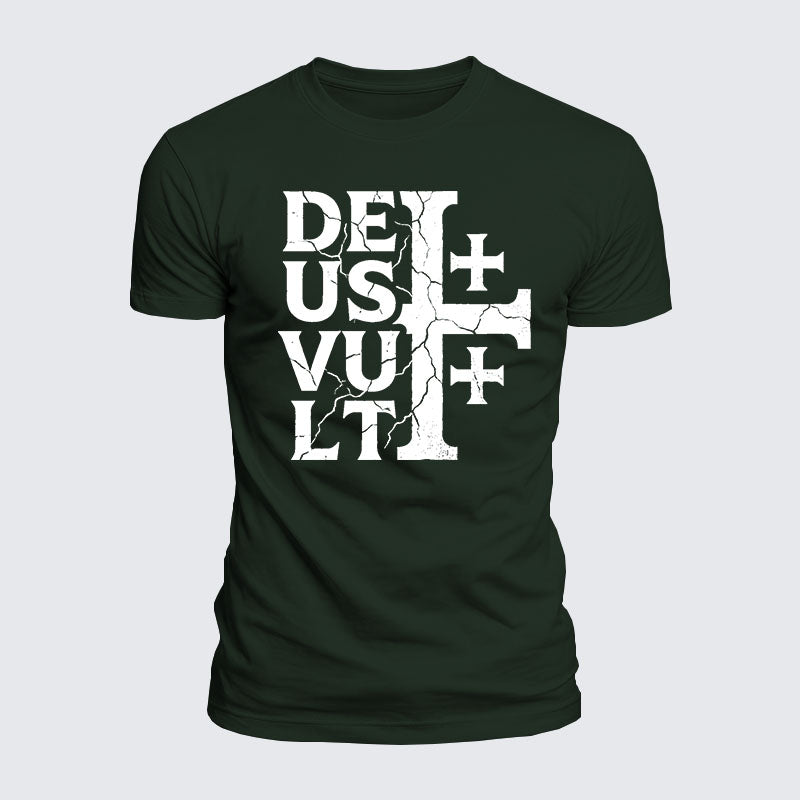 Luxe Mercerized Cotton Tee - Deus Vult