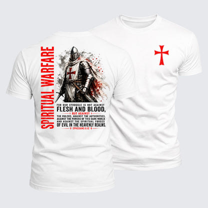 Luxe Mercerized Cotton Tee -  Spiritual Warfare Ephesians 6:12