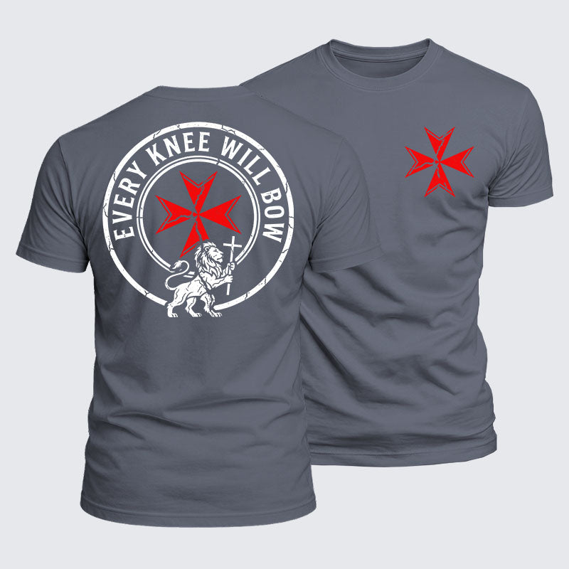 Luxe Mercerized Cotton Tee -  Every Knee Will Bow