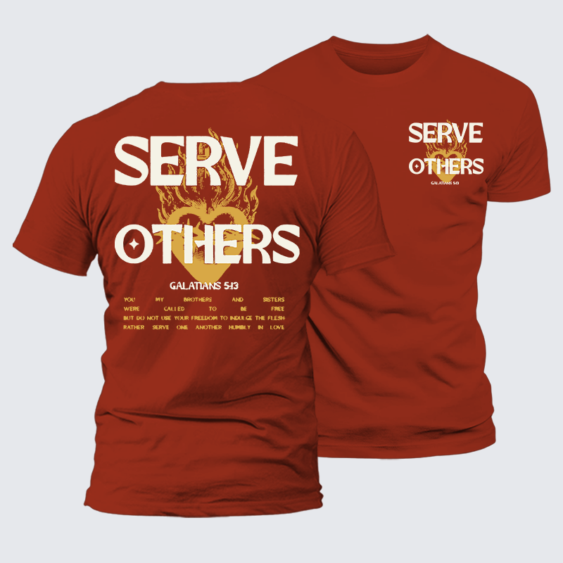 Luxe Mercerized Cotton Tee - Serve Others
