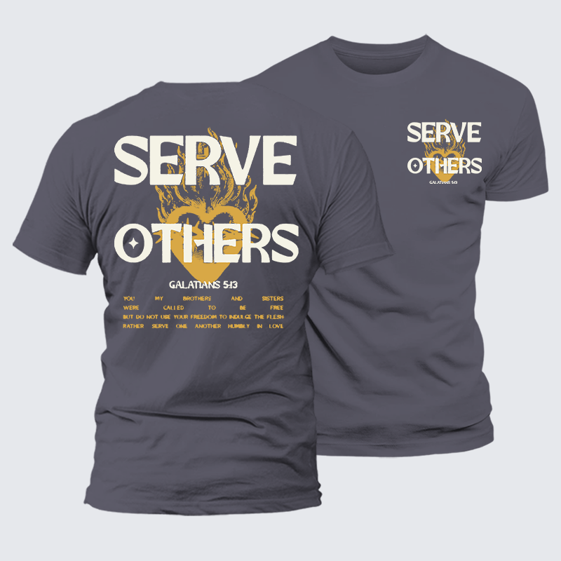 Luxe Mercerized Cotton Tee - Serve Others